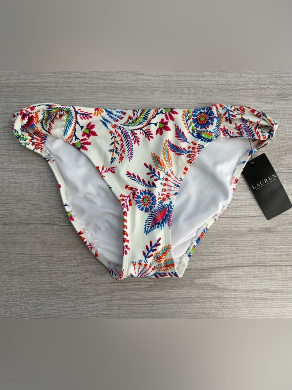 Lauren Ralph Lauren Women’s Floral Side-Twist Hipster Bikini Bottom
